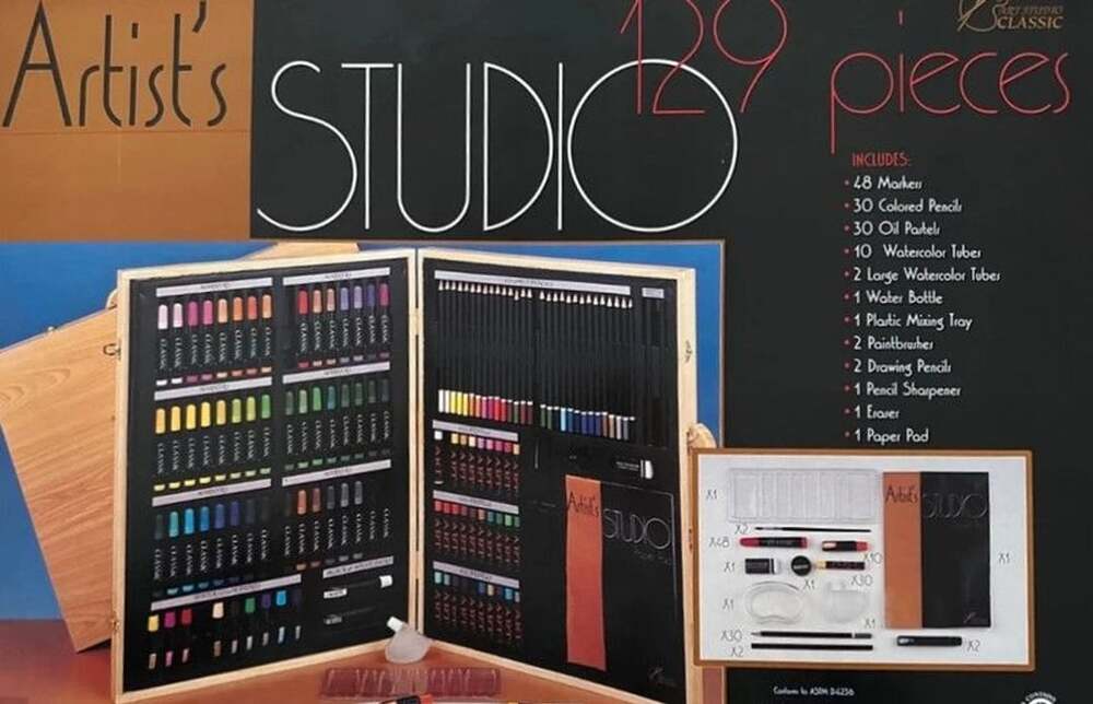 Artist's Studio Classic (by Adica Pongo) 129-piece deluxe art set